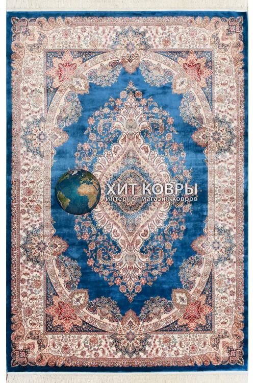 Иранский ковер Unique Silk 13335 Синий